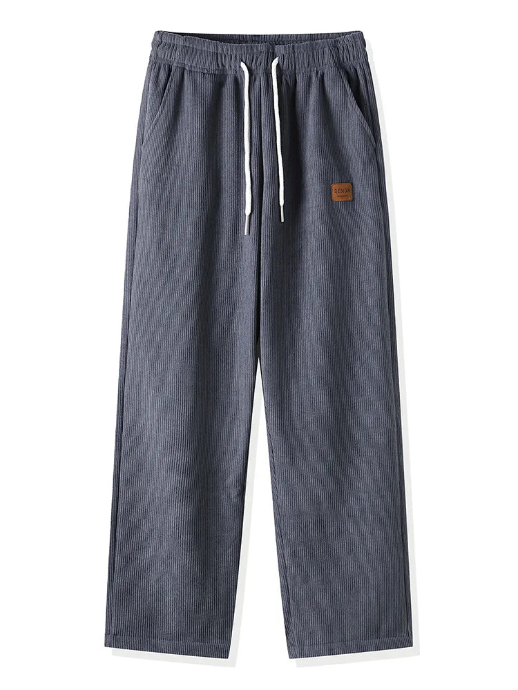 Winter Thick Warm Corduroy Sweatpants Men