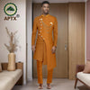 African Suits for Men 2025 Fashion New Two-piece (top + Pants) Men's Set