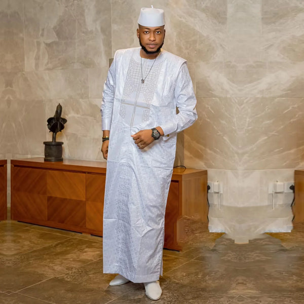 African Agbada Set - Front View | ARINZE