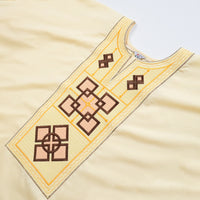 Men's Yellow Embroidered 3-Piece Set