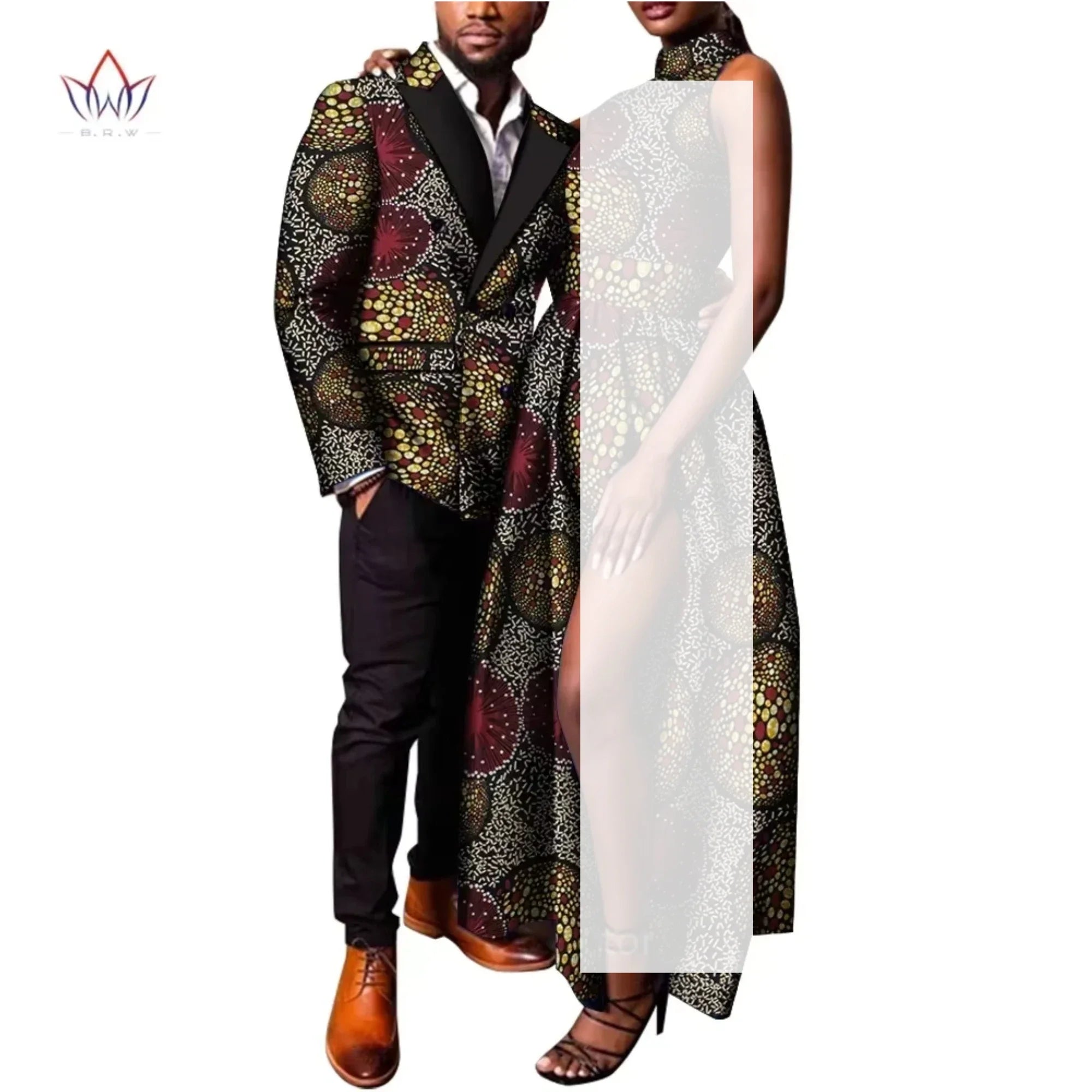 BintaRealWax African Couple Clothing for Lover