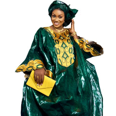 Women's Bazin Riche Gown – Long Embroidered