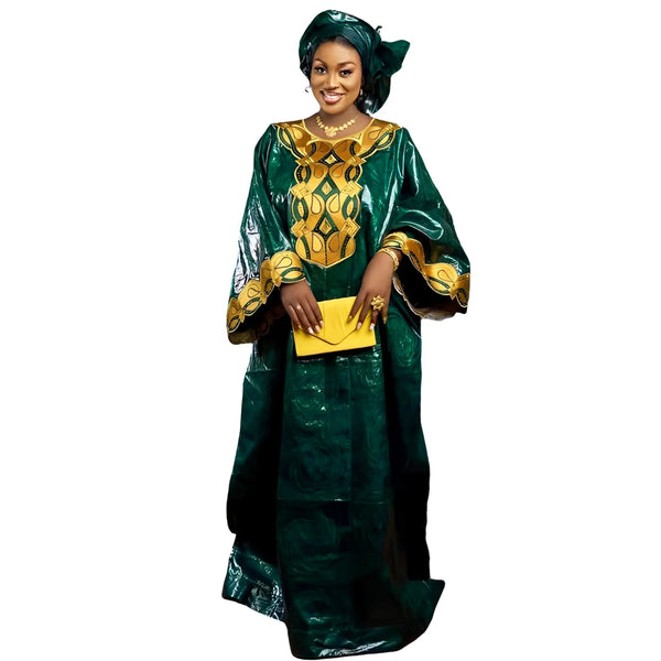 Women's Bazin Riche Gown – Long Embroidered
