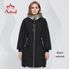 Spring coats Women parkas plus size Long warm zipper hooded pockets padded clothing