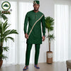Muslim Mens Robe African Clothing For man 2-piece Sets Suit