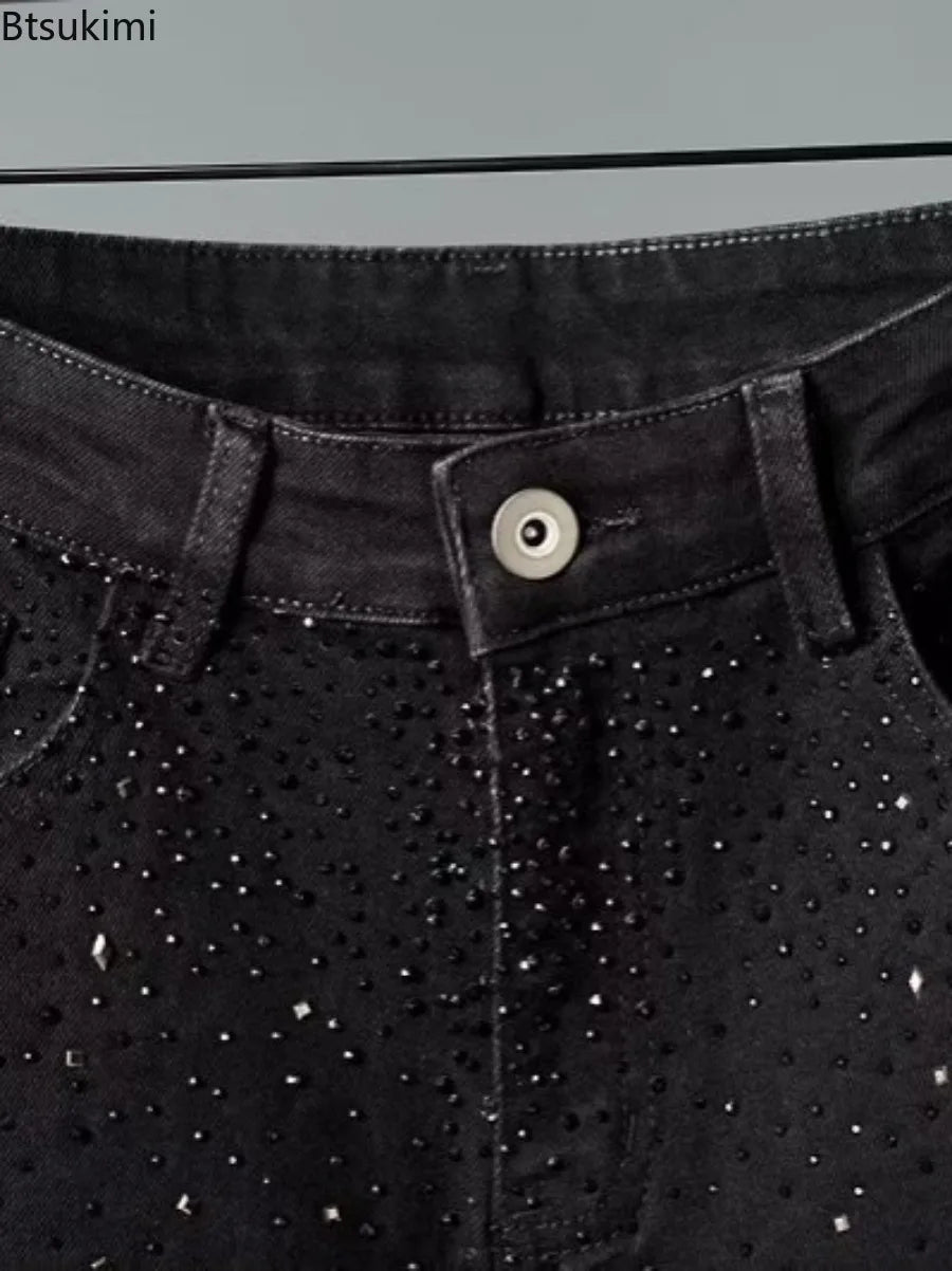 New Men's Black Jeans Fashion