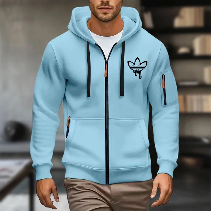 Men's Hoodies Long Sleeve Sweatshirts Men Zipper Hooded Mens Sweatshirt