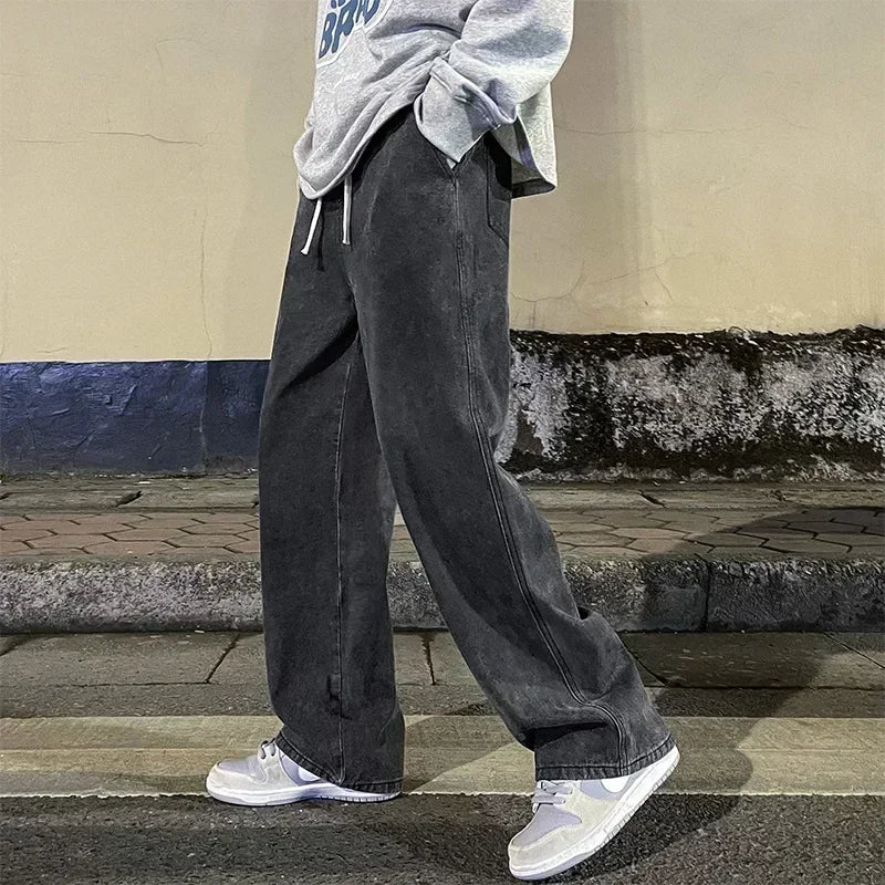 New Streetwear Loose Jeans Men