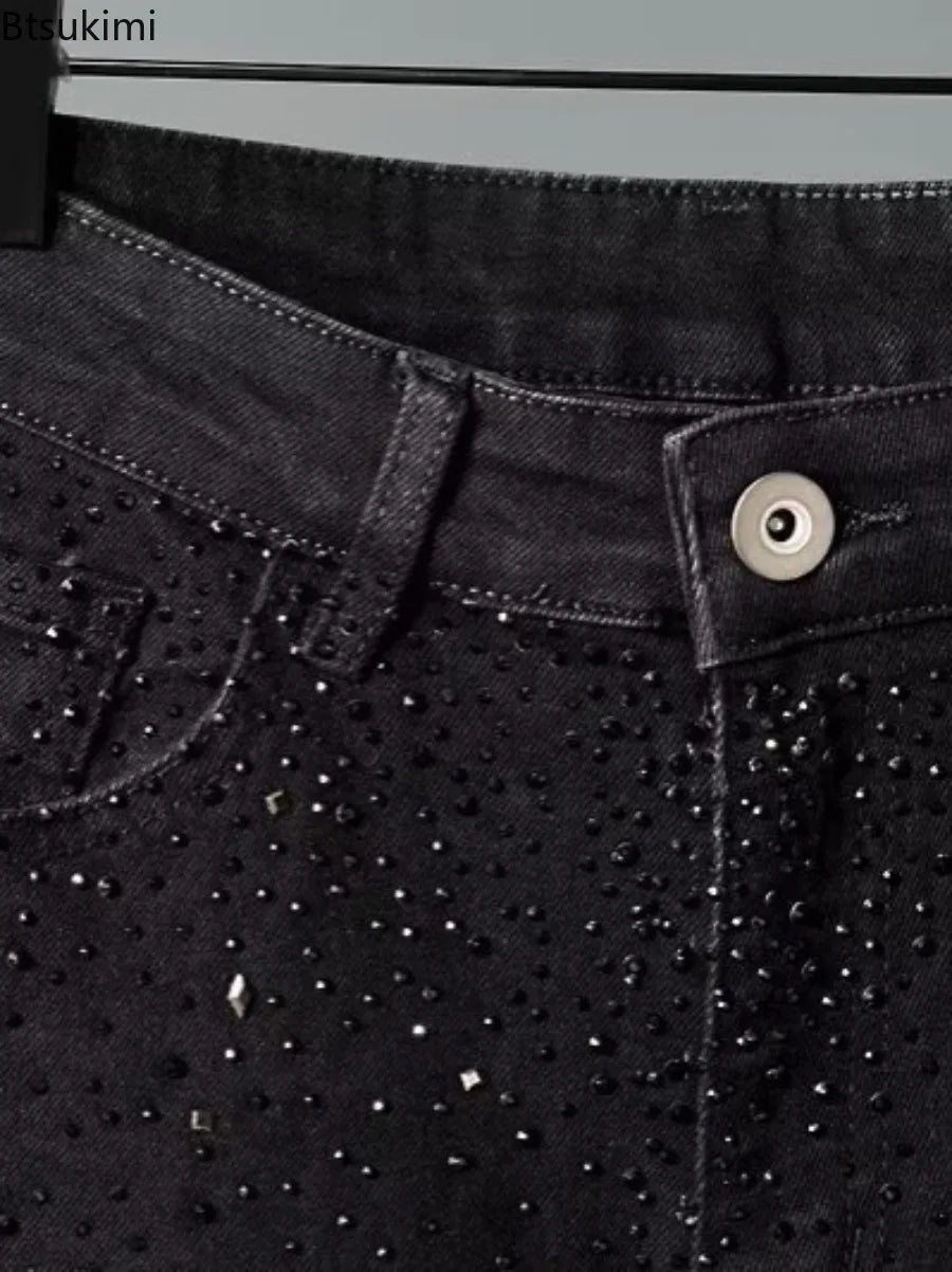 New Men's Black Jeans Fashion