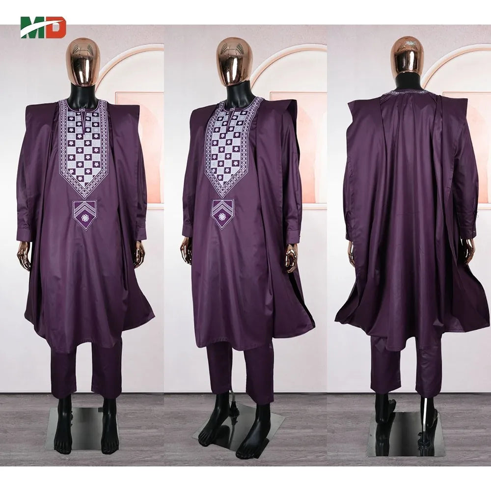 MD African For Men Traditional 3PCS Outfit