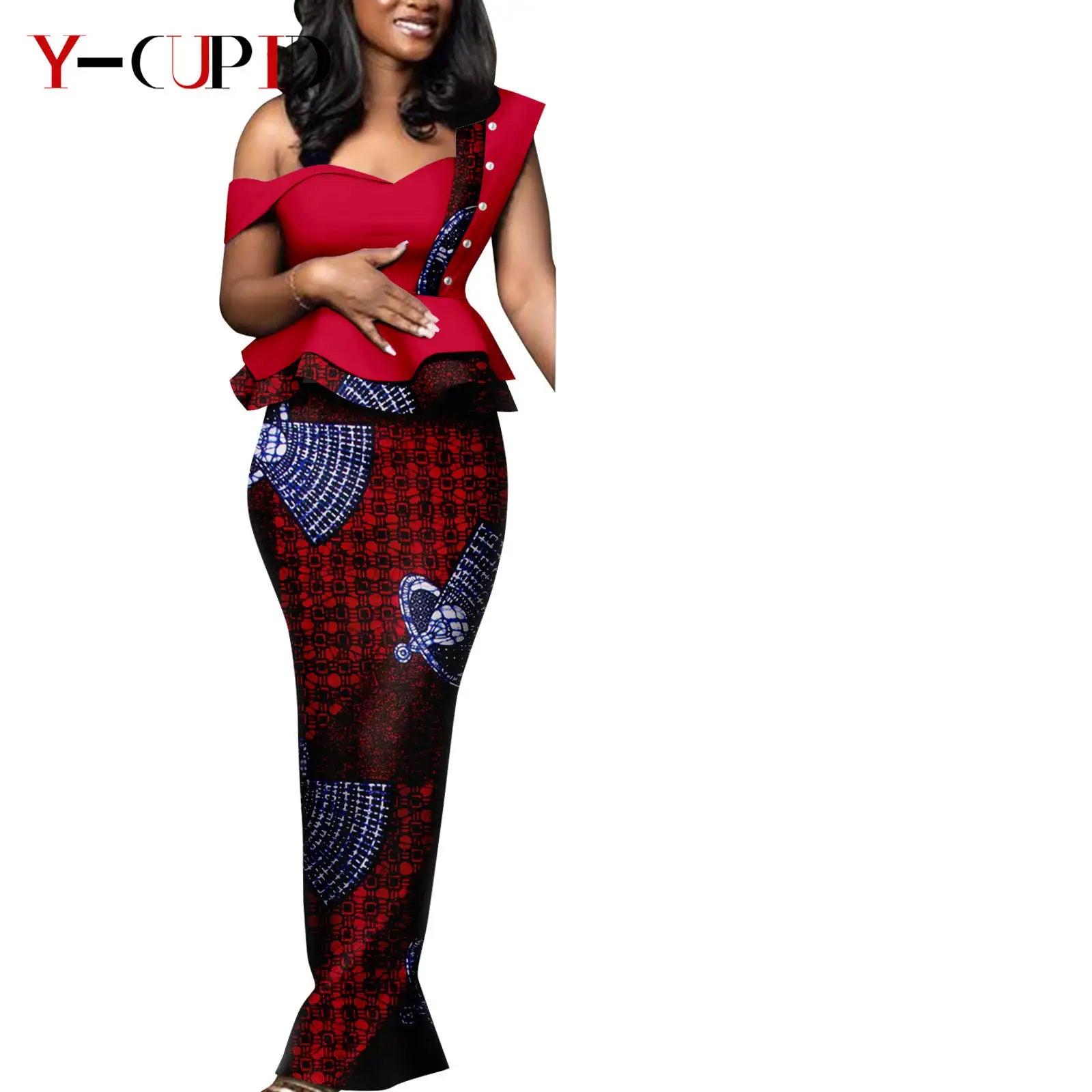 African Print Dresses Matching Couple Clothes