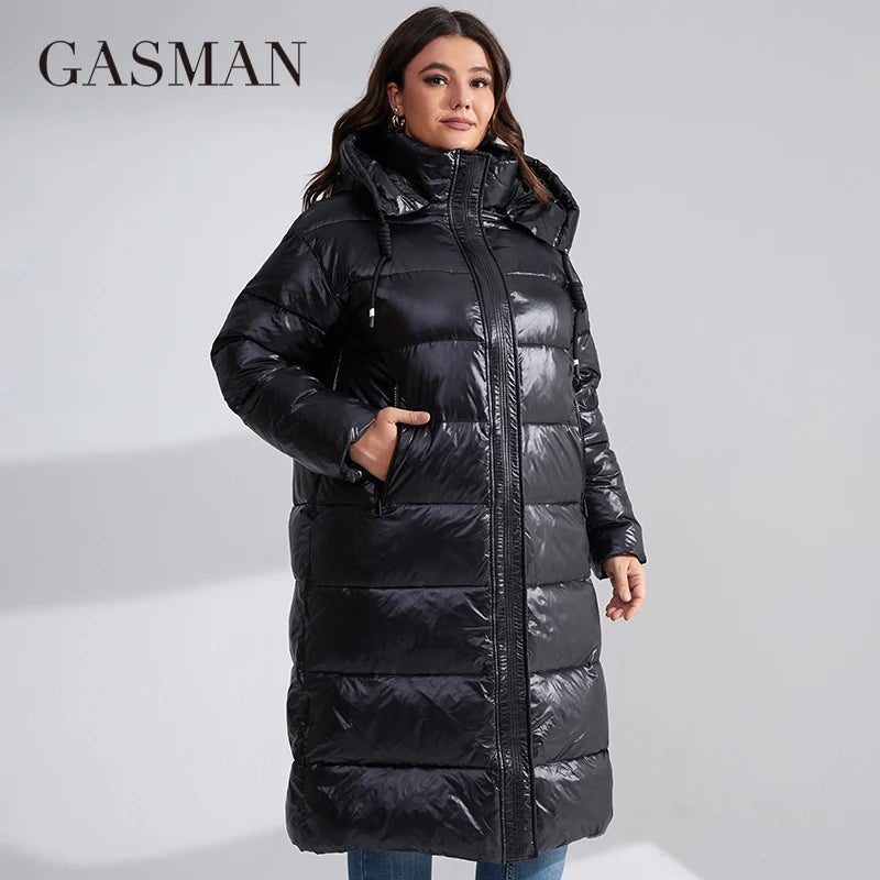 Winter Parkas Women Warm Long Classic zipper Lacing Design