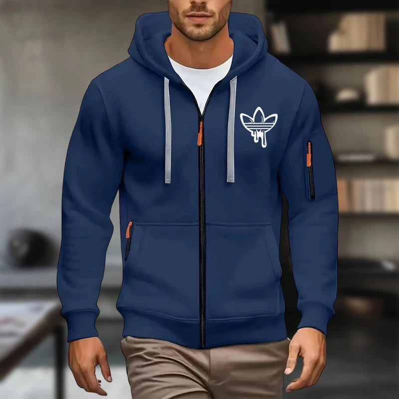 Men's Hoodies Long Sleeve Sweatshirts Men Zipper Hooded Mens Sweatshirt