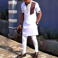 Men's Short Sleeve Set – Summer Print