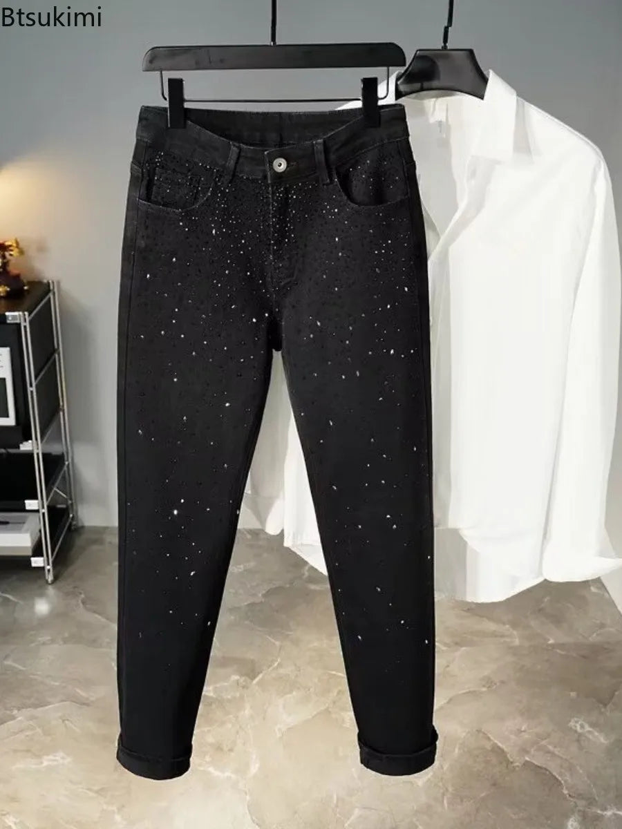 New Men's Black Jeans Fashion