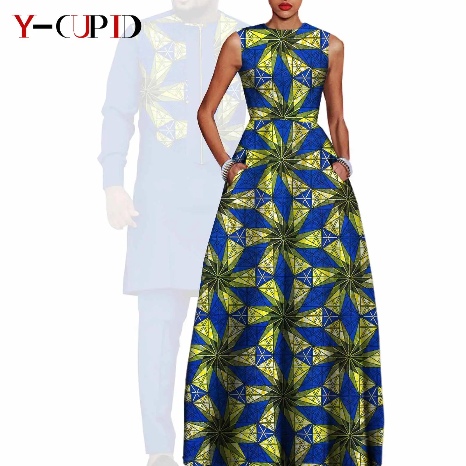 African Dresses for Women Matching Couple Outfits