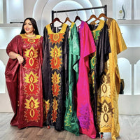 Women's Embroidered Abaya Gown – Plus Size