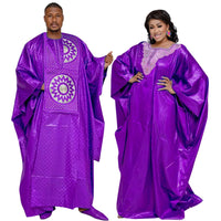 His & Hers Bazin Riche Set – Embroidered