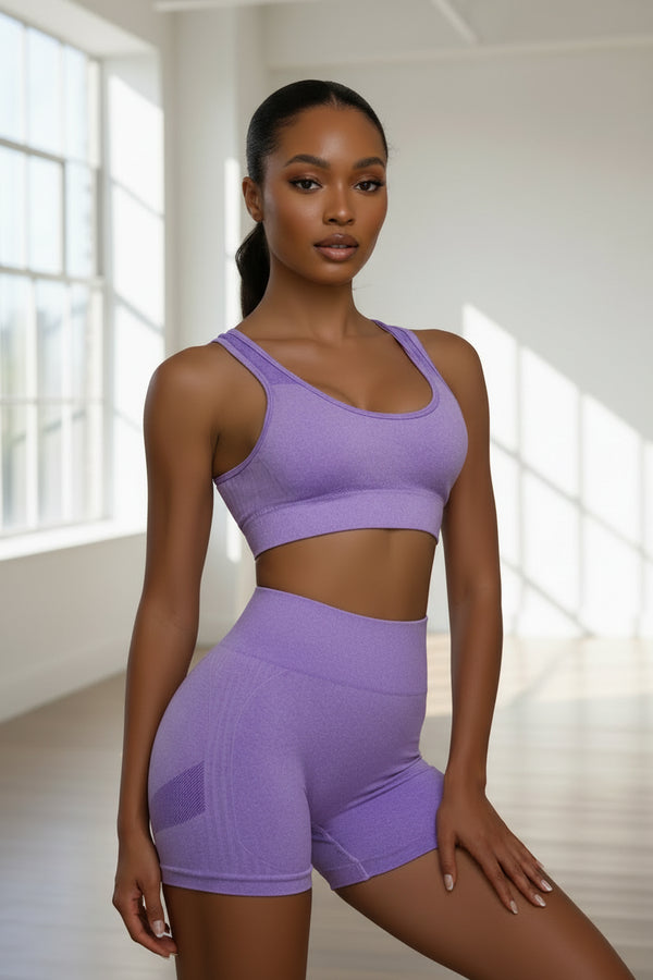 Seamless Yoga Set - Front View | ARINZE