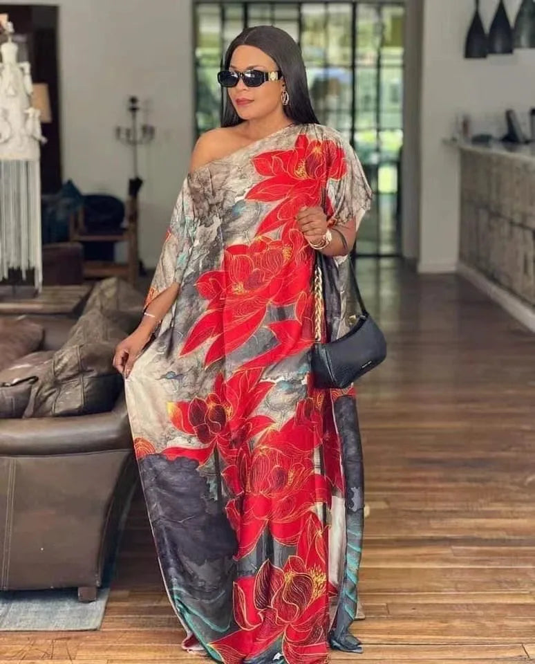 Women dresses Print Dashiki Sexy Boho Casual Beach Women Long Dress