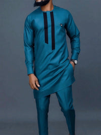 Men's Short Sleeve Set – Summer Print