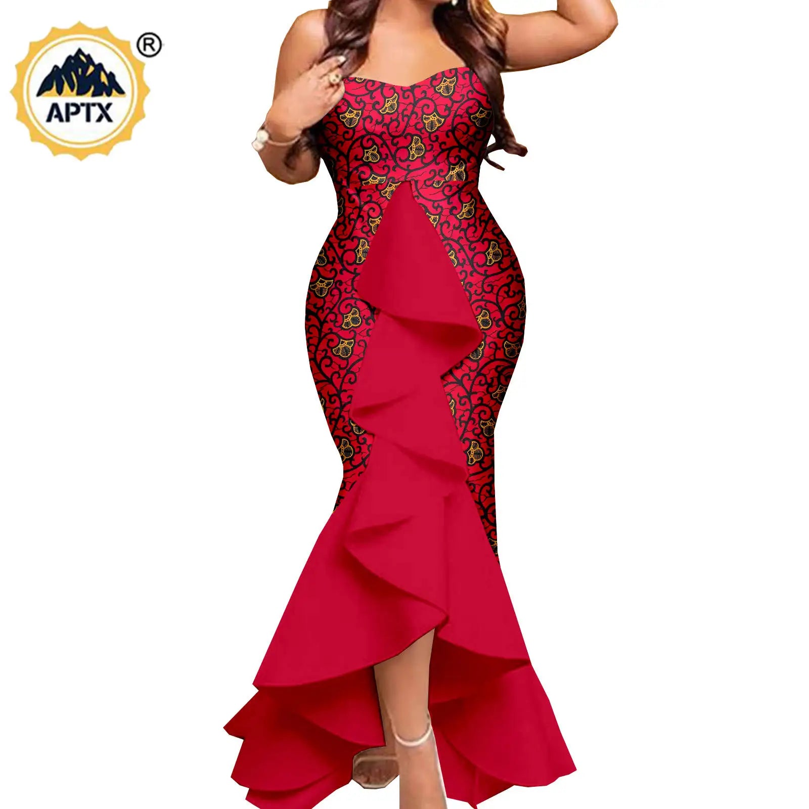 Dashiki African Women Mermaid Dresses Matching Men Outfits