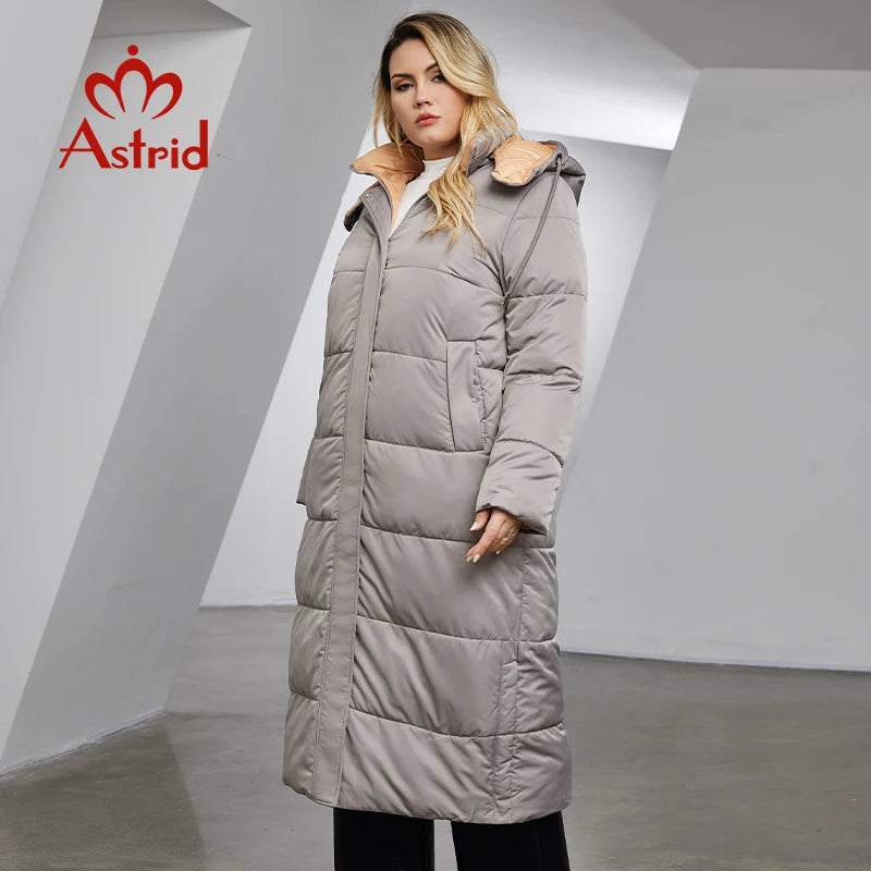 Astrid Winter Jacket Women  Warm Fashion Stitching Oversize Hooded  Clothing