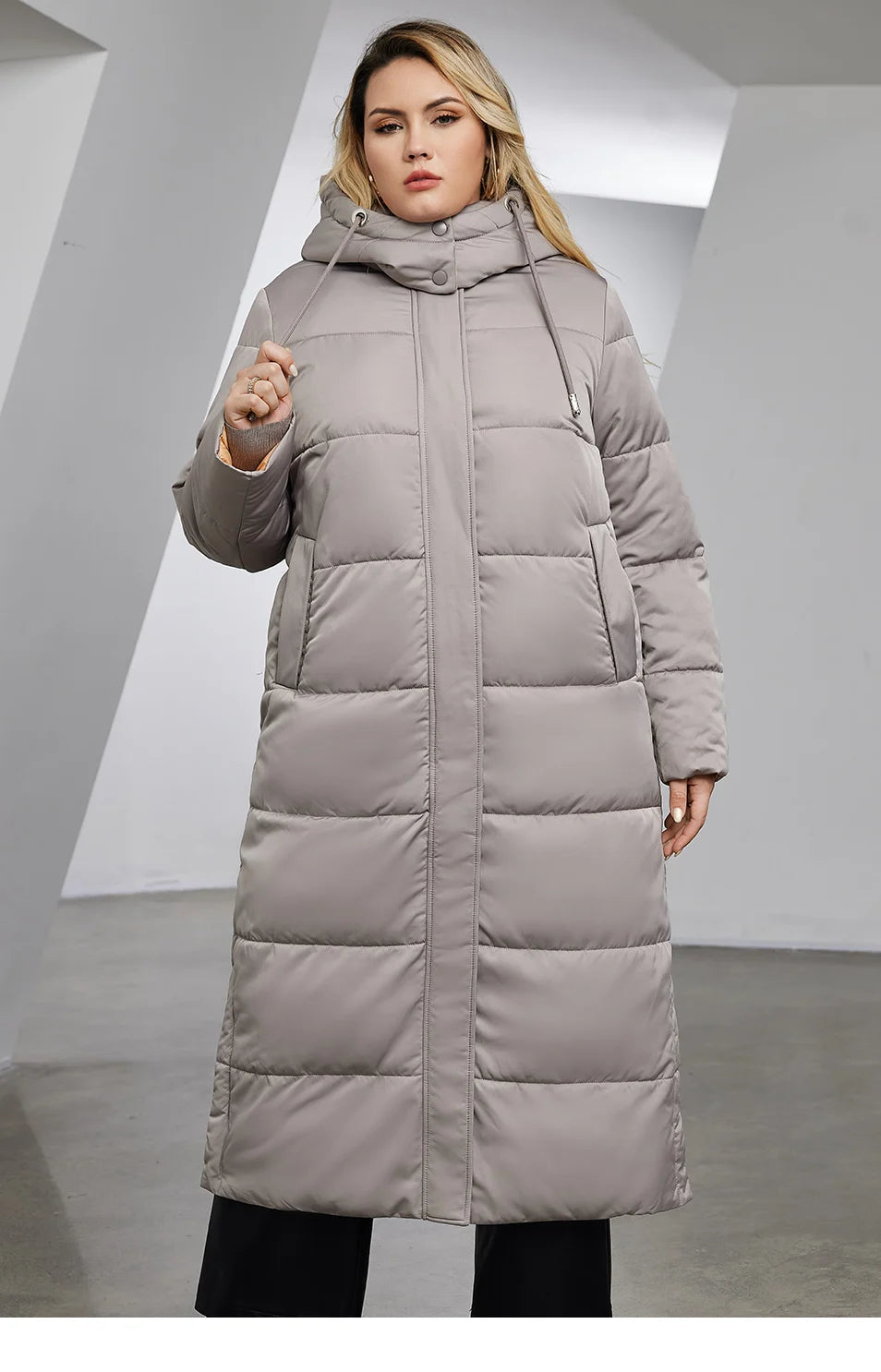 Astrid Winter Jacket Women  Warm Fashion Stitching Oversize Hooded  Clothing