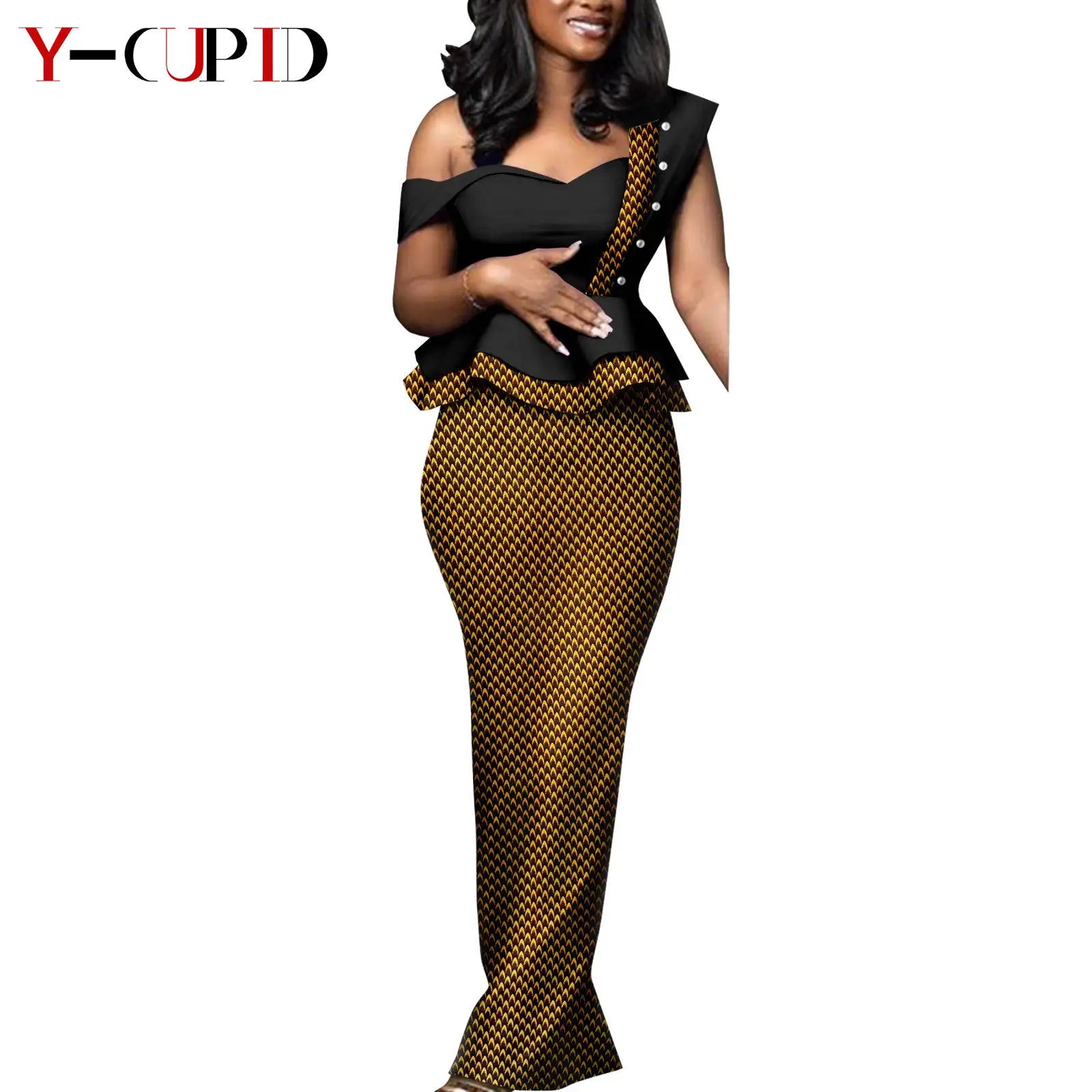 African Print Dresses Matching Couple Clothes