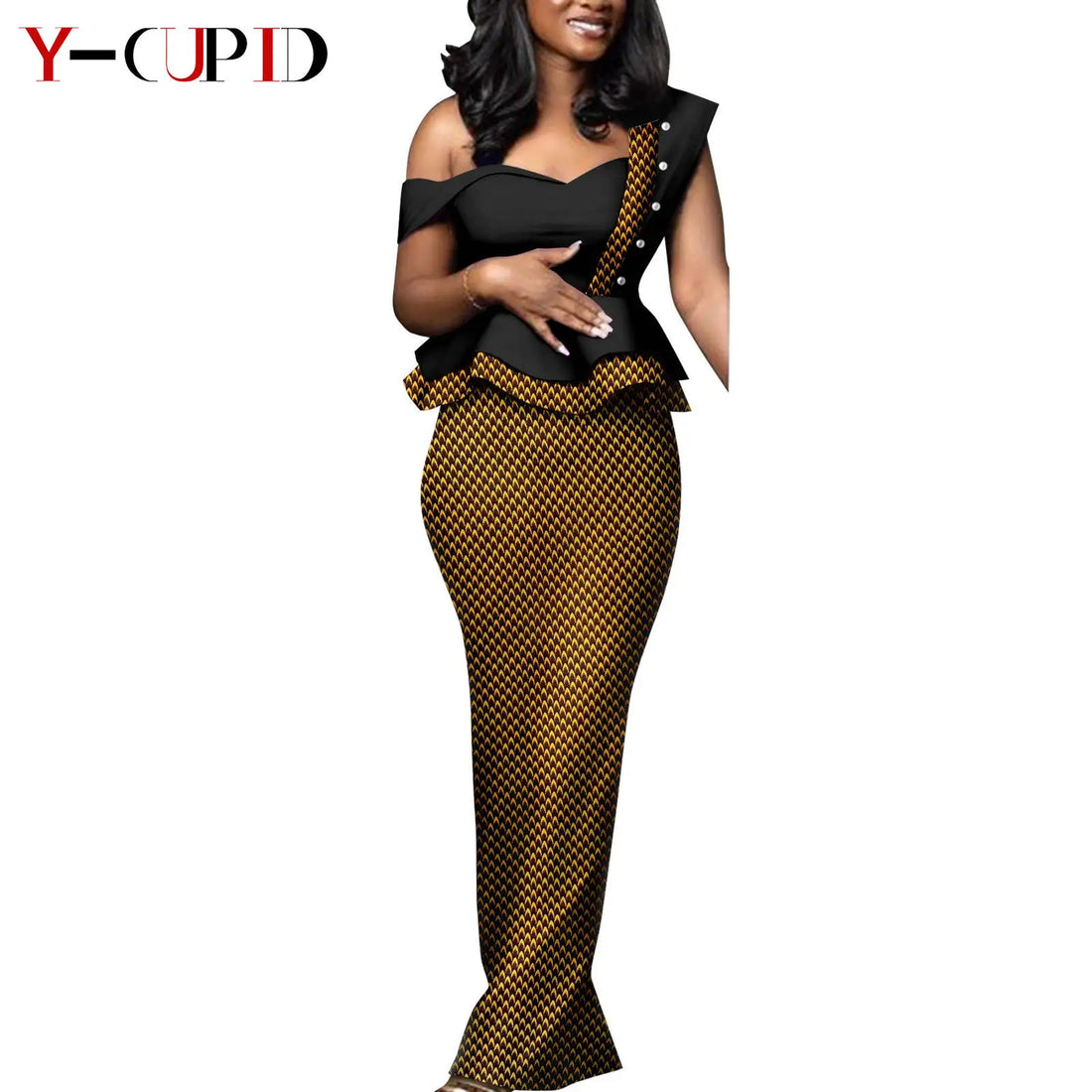 African Print Dresses Matching Couple Clothes