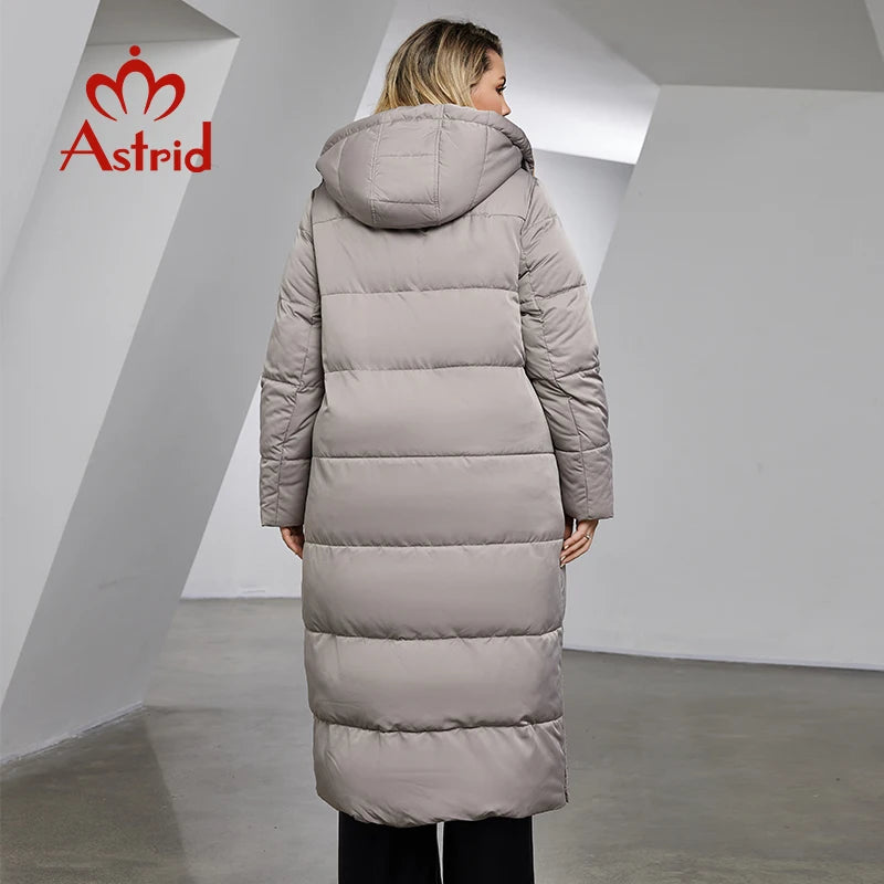 Astrid Winter Jacket Women  Warm Fashion Stitching Oversize Hooded  Clothing
