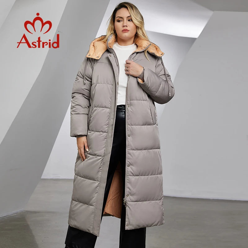 Astrid Winter Jacket Women  Warm Fashion Stitching Oversize Hooded  Clothing
