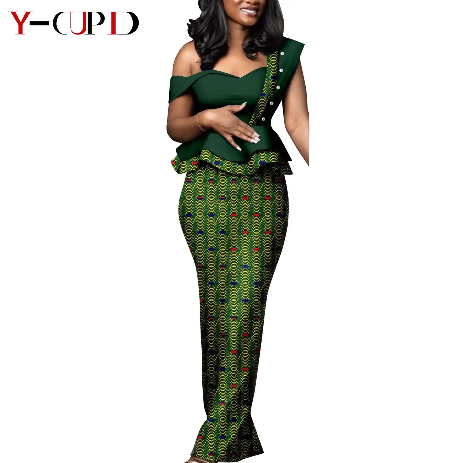 African Print Dresses Matching Couple Clothes