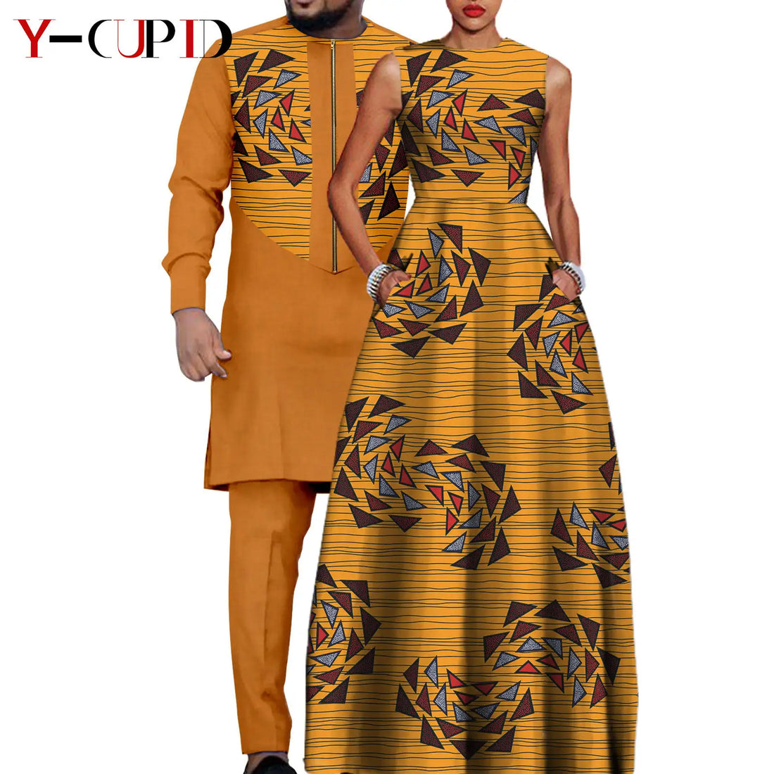 African Dresses for Women Matching Couple Outfits