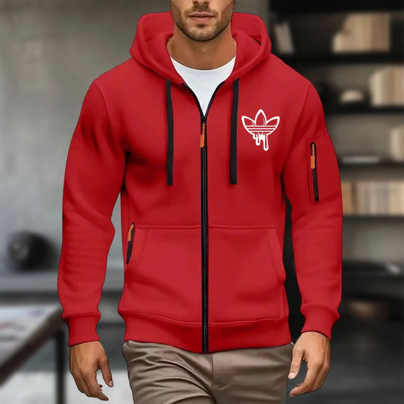Men's Hoodies Long Sleeve Sweatshirts Men Zipper Hooded Mens Sweatshirt