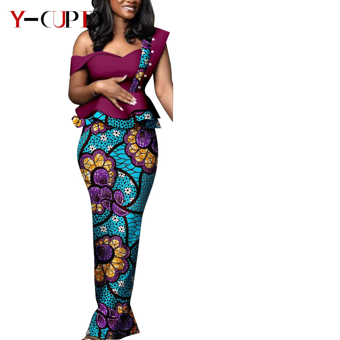 African Print Dresses Matching Couple Clothes