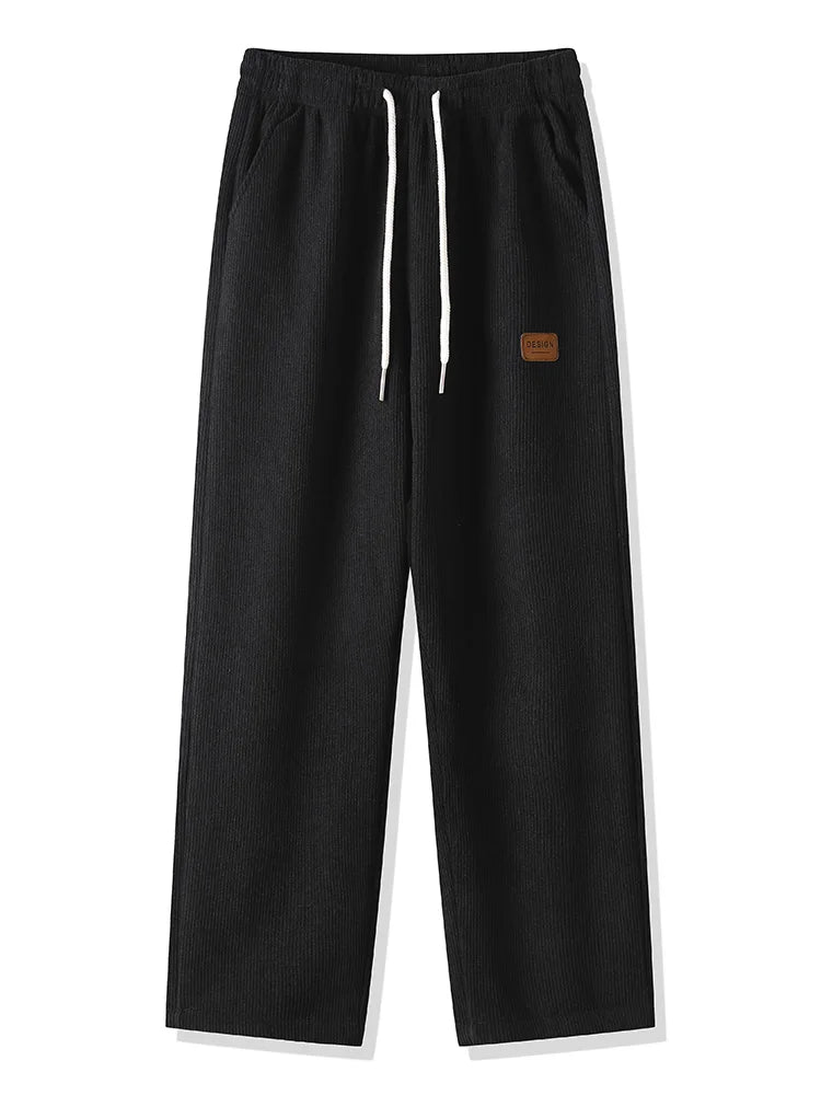 Winter Thick Warm Corduroy Sweatpants Men