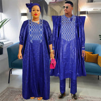 Men's Dashiki Robe Set – Embroidered 3-Piece
