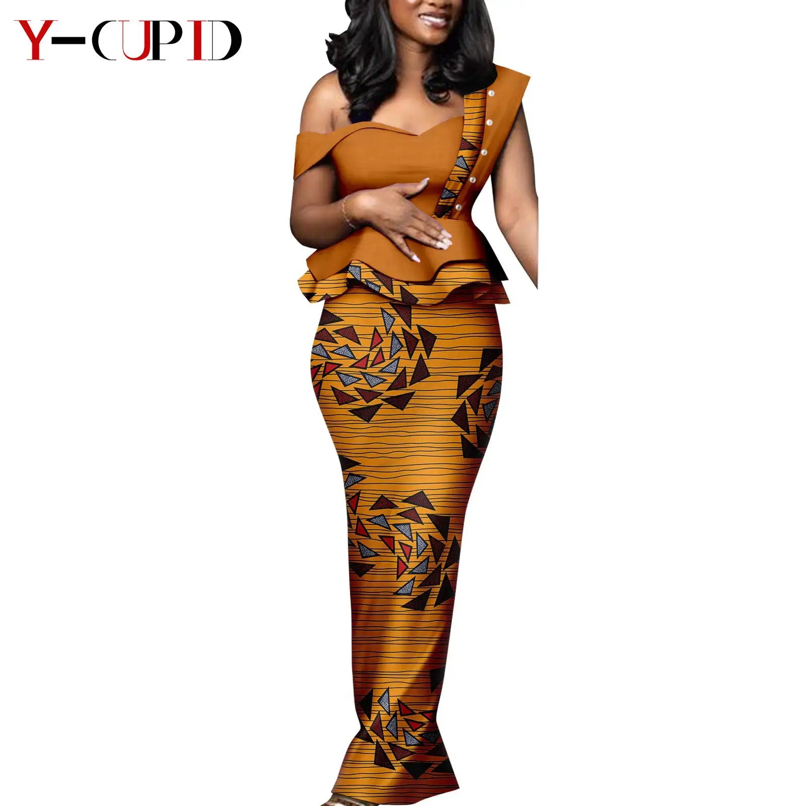 African Print Dresses Matching Couple Clothes