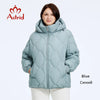 Astrid Women's Jacket Winter 2023 Plus Size Bio Down Jackets Hooded Quilted Cotton Coat Women Parka Female Clothing Split Hem