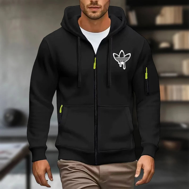 Men's Hoodies Long Sleeve Sweatshirts Men Zipper Hooded Mens Sweatshirt