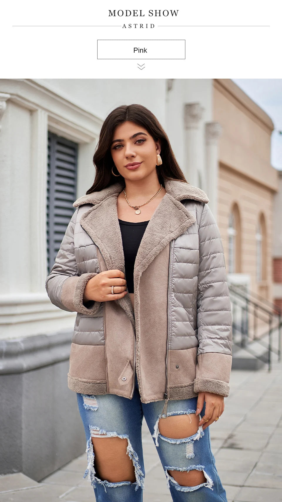 Women's Jacket Double-Faced Fur Spliced Design Hooded Warm Down Coats