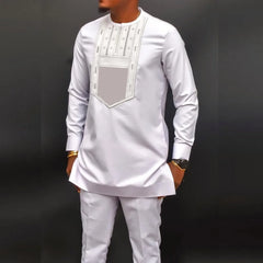 Men's Short Sleeve Set – Summer Print