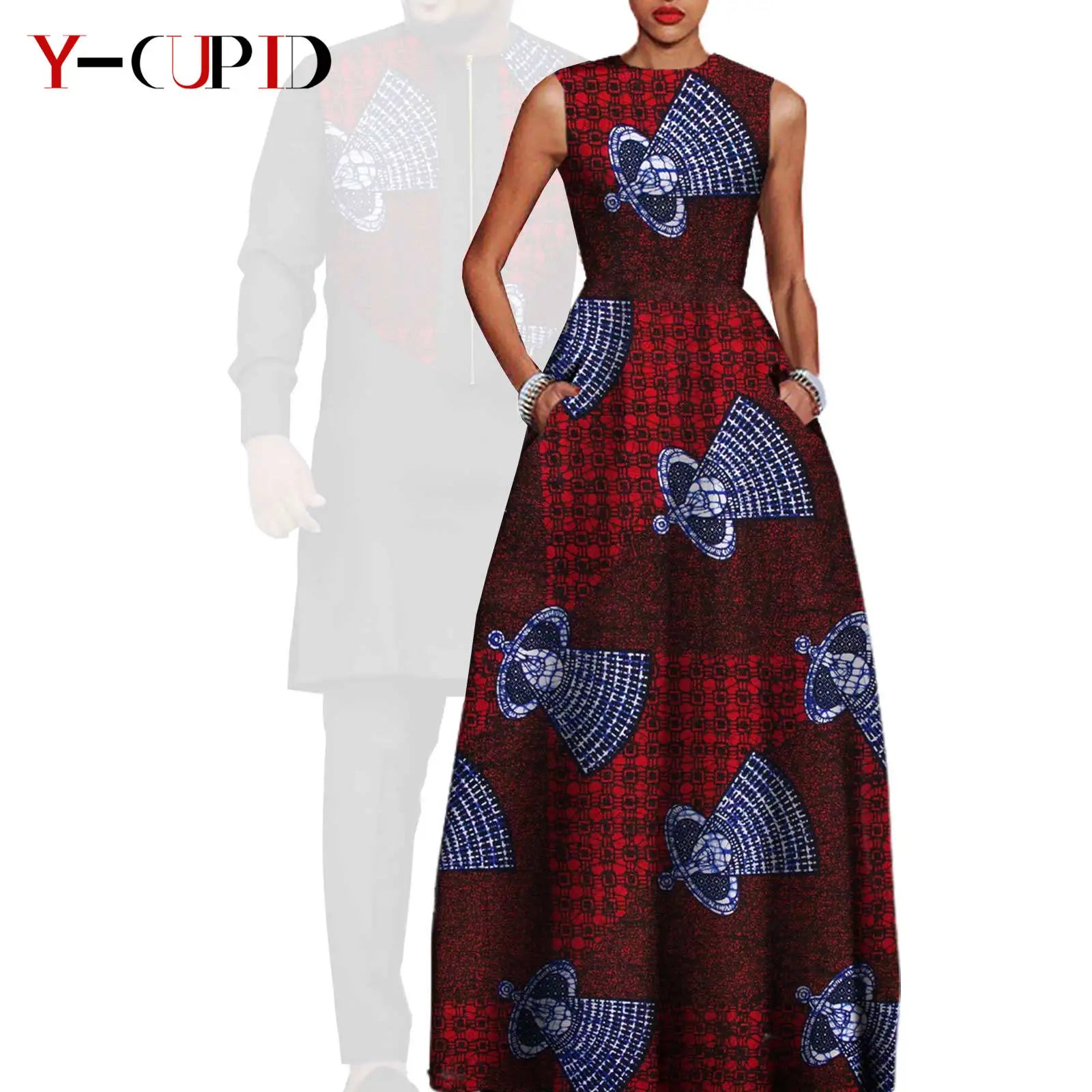 African Dresses for Women Matching Couple Outfits
