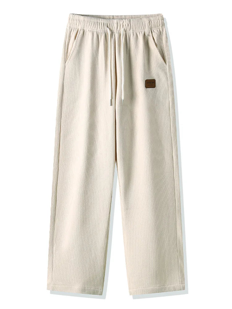 Winter Thick Warm Corduroy Sweatpants Men