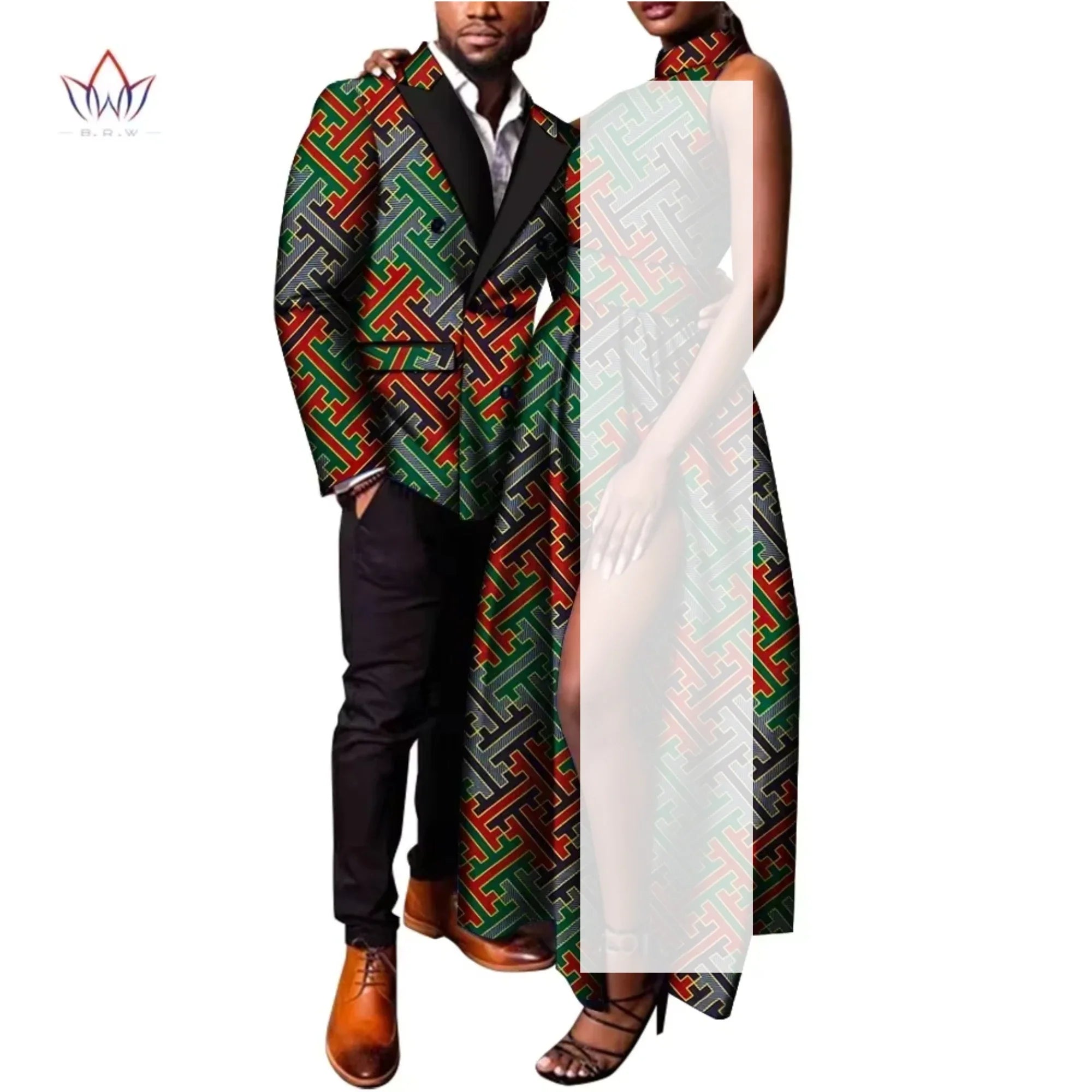 BintaRealWax African Couple Clothing for Lover