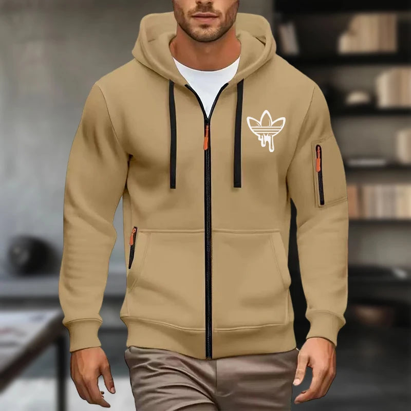 Men's Hoodies Long Sleeve Sweatshirts Men Zipper Hooded Mens Sweatshirt