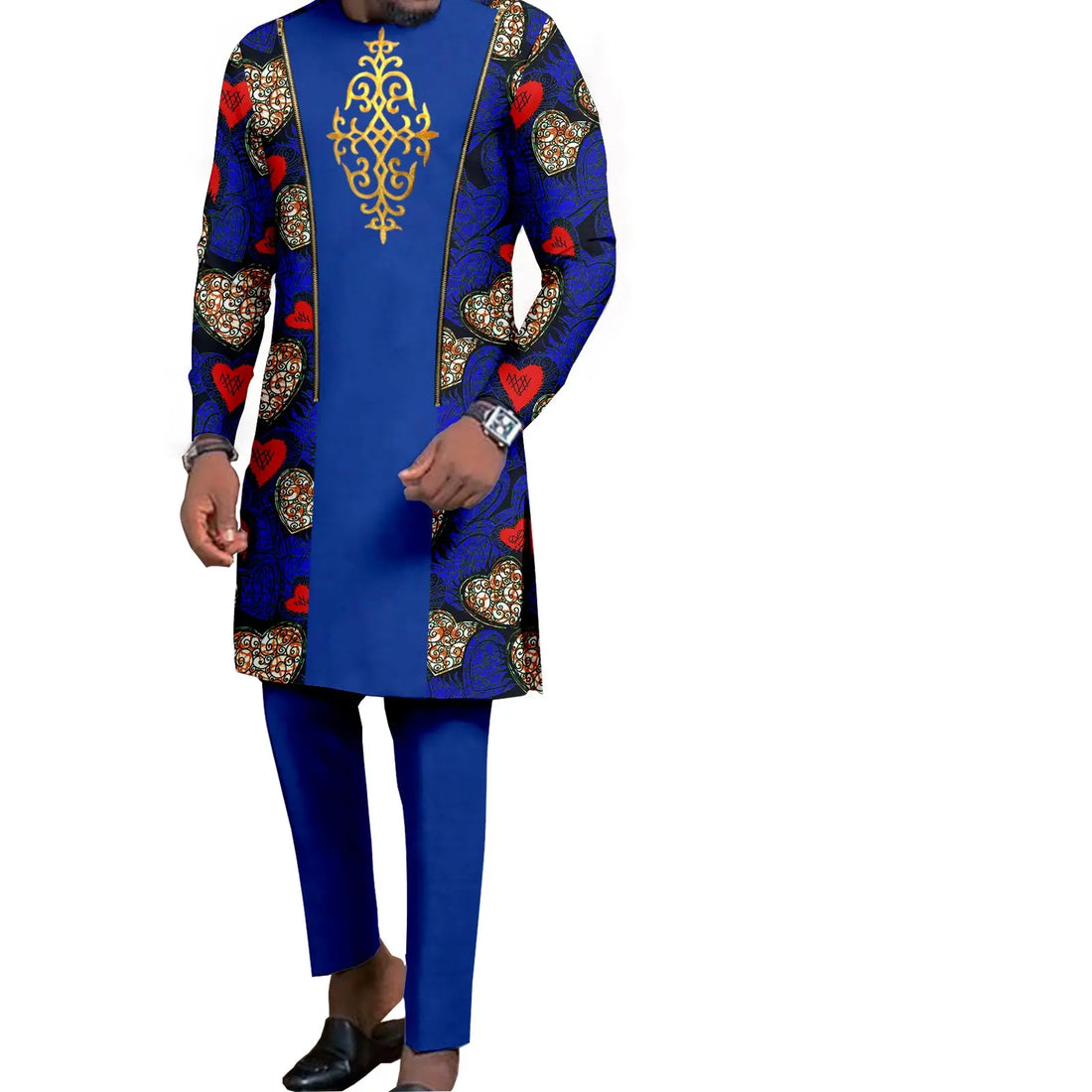 Dashiki African Women Mermaid Dresses Matching Men Outfits