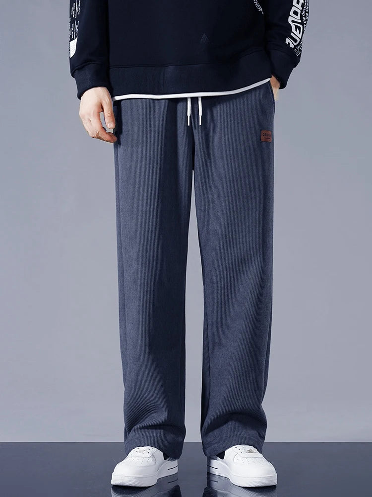 Winter Thick Warm Corduroy Sweatpants Men