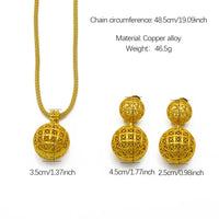Gold-Plated Bridal Jewelry Set – Dubai Ball